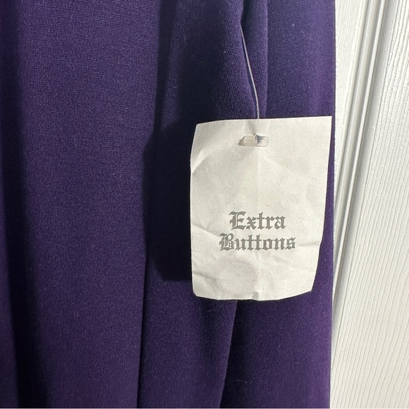Coldwater Creek size Large purple jacket, lightweight, button close, sweater - Picture 4 of 8